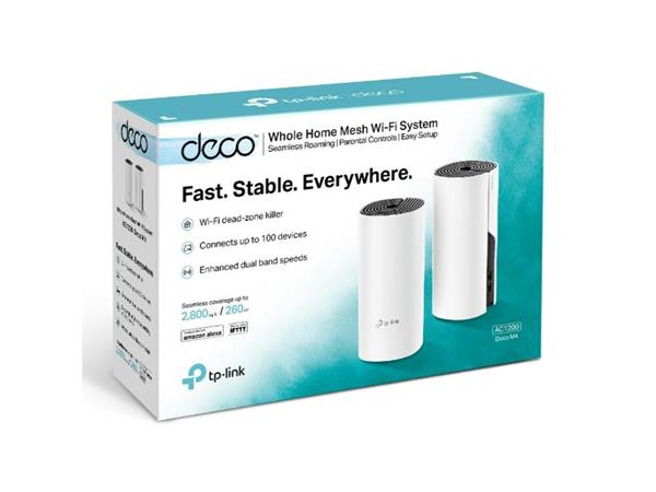 Tp-Link Ac1200 Whole Home Mesh Wi-Fi System 2- Pack Deco M4 Deco M4 2-Pack